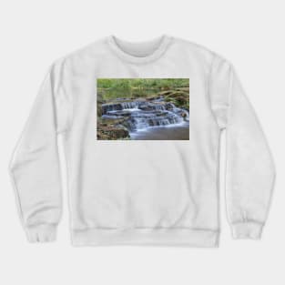 Waterfall, Debdon Burn, Northumberland Crewneck Sweatshirt